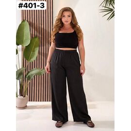 Фотография Штаны женские летние 401-3 black р.one size "FIESTA" недорого оптом от прямого поставщика