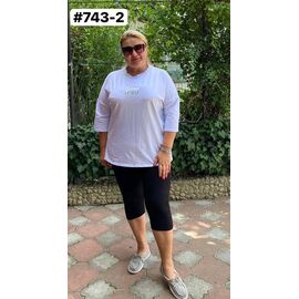 Фотография Костюм женский 743-2 white р.50-60 "FIESTA" недорого оптом от прямого поставщика