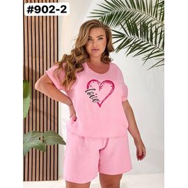 Фотография Костюм женский 902-2 pink р.48-58 "FIESTA" недорого оптом от прямого поставщика