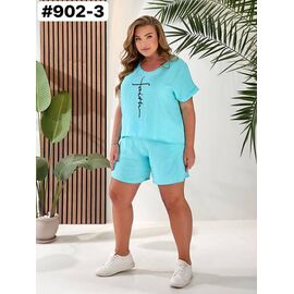 Фотография Костюм женский 902-3 l.blue р.48-58 "FIESTA" недорого оптом от прямого поставщика