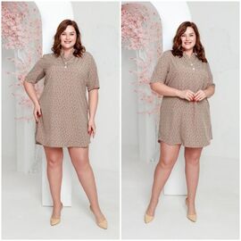 Туніка жіноча ANJ005 beige р.62-66 "FIESTA" недорого оптом від прямого постачальника