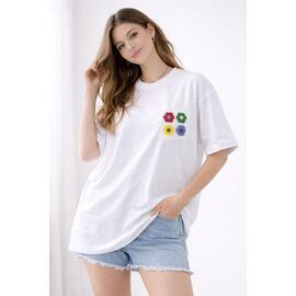 Фотография Футболка женская GL116 white р.42-54 "FIESTA" недорого оптом от прямого поставщика
