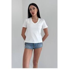 Фотография Футболка женская GL185 white р.46-54 "FIESTA" недорого оптом от прямого поставщика