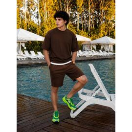 Костюм чоловічий 1371 brown р.46-50 "Seven Zikina" недорого оптом від прямого постачальника