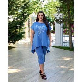 Костюм жіночий 964 blue р.50-54 "Seven Zikina" недорого оптом від прямого постачальника