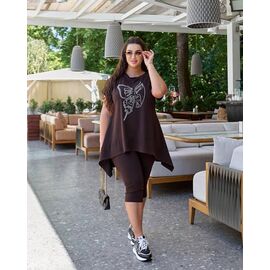 Костюм жіночий 964 brown р.50-54 "Seven Zikina" недорого оптом від прямого постачальника