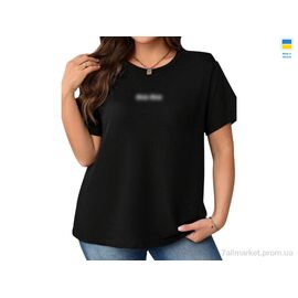 Фотография Футболка женская Лето 9-1MU чорний (4 шт. р.сетка S-XL) "Sport style" недорого оптом от прямого поставщика