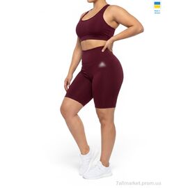 Фотография Велосипедки Лето 5711 норма бордовий (4 шт. р.сетка S-XL) "Sport style" недорого оптом от прямого поставщика