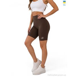 Фотография Велосипедки Лето 5071PU батал шоколад (4 шт. р.сетка XL-4XL) "Sport style" недорого оптом от прямого поставщика