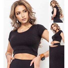 Фотография Топ женский 54 black р.S-XL "VICTORY" недорого оптом от прямого поставщика