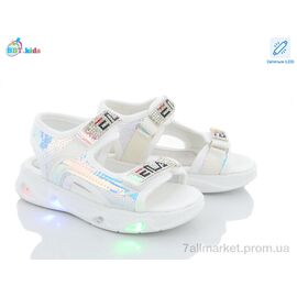 Фотография Босоножки детские летние Лето L6528-2 LED (8 пар р.26-31) "BBT" недорого оптом от прямого поставщика
