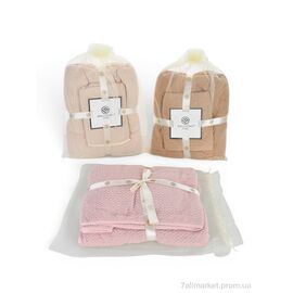 Фотография Полотенце  66498-2 (99312) набір баня-кухня 35x75см+70x140см mix beige (3 шт. р.сетка One size) "Obuvok" недорого оптом от прямого поставщика