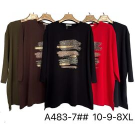 Светр жіночий A483-7 red р.8XL-10XL "Immei" недорого оптом від прямого постачальника