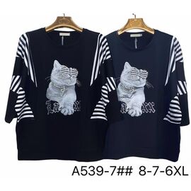 Светр жіночий A539-7 black р.6XL-8XL "Immei" недорого оптом від прямого постачальника