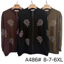Кофта жіноча A486 khaki р.6XL-8XL "Immei" недорого оптом від прямого постачальника