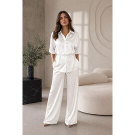 Фотография Костюм женский DV18 white р.S-XL "Deliv" недорого оптом от прямого поставщика