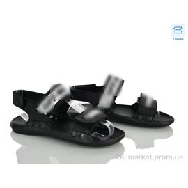 Фотография Сандалии детские летние Лето 222 black-white (8 пар р.33-35) "FG" недорого оптом от прямого поставщика