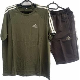 Фотография Костюм мужской S1195 khaki р.46-54 "Shoptime" недорого оптом от прямого поставщика