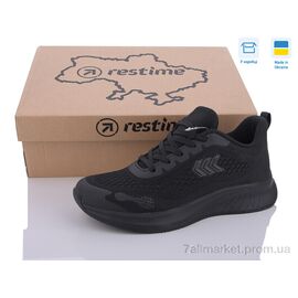 Фотография Кроссовки детские модные Весна/осень WWL24003 black (8 пар р.36-41) "Restime" недорого оптом от прямого поставщика