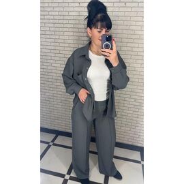 Фотография Костюм женский 034-1 grey-old-2 р.50-56 "VALENTINA" недорого оптом от прямого поставщика