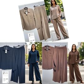 Костюм жіночий 138T beige р.XL-4XL "BASE" недорого оптом від прямого постачальника