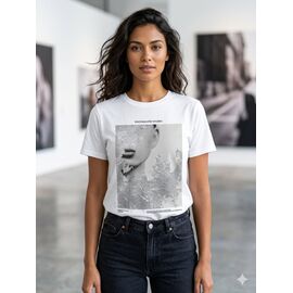 Фотография Футболка женская DM349 white р.S-L "Dream" недорого оптом от прямого поставщика