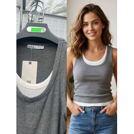 Фотография Майка женская DM371 grey р.S-L "Dream" недорого оптом от прямого поставщика