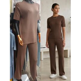 Костюм жіночий DM408 brown р.46-48 "Dream" недорого оптом від прямого постачальника