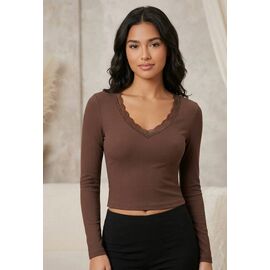 Светр жіночий DM423 brown р.S-XL "Dream" недорого оптом від прямого постачальника