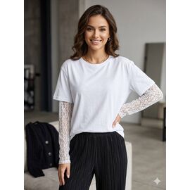Светр жіночий DM430 white р.S-L "Dream" недорого оптом від прямого постачальника
