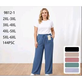Жіночі штани 9812-1 mix р.2XL-5XL "Hoan" недорого оптом від прямого постачальника