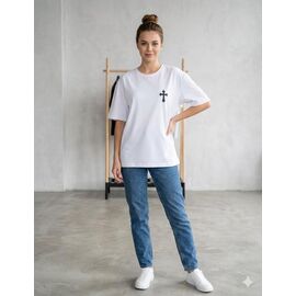 Фотография Футболка женская 400 white р.2XL-3XL "Newe" недорого оптом от прямого поставщика