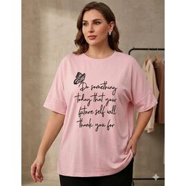 Фотография Футболка женская NW105 pink р.4XL-5XL "Newe" недорого оптом от прямого поставщика