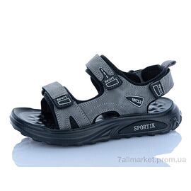 Сандалії дитячі літні Літо ZY008 grey (8 пар р.32-37) "Sportik" недорого оптом від прямого постачальника