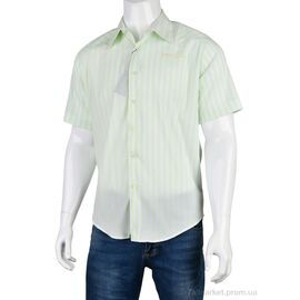 Чоловіча сорочка Літо L1203-44 (12527) green (12 шт. р.сіткаS-2XL) "Obuvok" недорого оптом від прямого постачальника