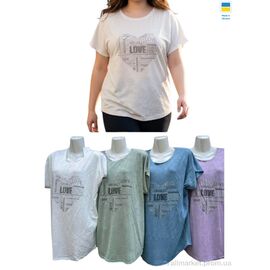 Фотография Футболка женская Зима M683 mix (4 шт. р.сетка L-2XL) "Sport style" недорого оптом от прямого поставщика