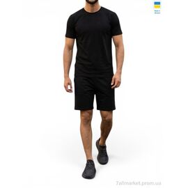 Фотография Спортивный костюм мужской Лето 10 чорний (4 шт. р.сетка M-2XL) "Sport style" недорого оптом от прямого поставщика