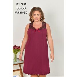 Піжама легка жіноча 3176 wine р.50-58 "Fili Wear" недорого оптом від прямого постачальника