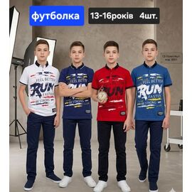 Фотография Футболка детская на мальчика MZ25 red р.13-16 "MMZ" недорого оптом от прямого поставщика