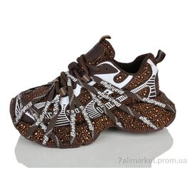 Кросівки жіночі модні Весна/осінь CK32 brown (8 пар р.36-41) "DaFuYuan" недорого оптом від прямого постачальника