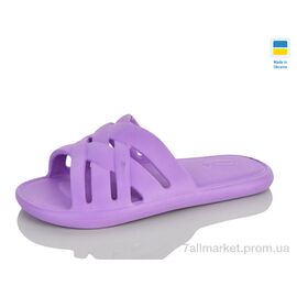 Шльопанці жіночі полегшені Літо N103 бузок (6 пар р.36-41) "Lot Shoes" недорого оптом від прямого постачальника