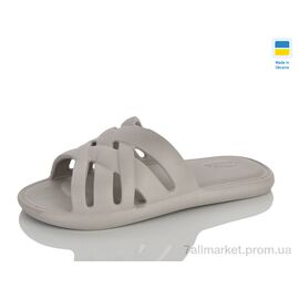 Шльопанці жіночі полегшені Літо N103 сірий (6 пар р.36-41) "Lot Shoes" недорого оптом від прямого постачальника