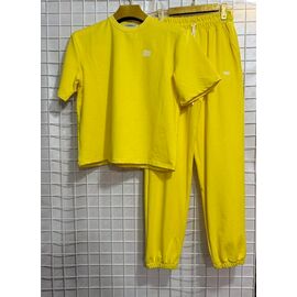 Фотография Костюм спортивный женский AX268 yellow р.S-XL "AXT" недорого оптом от прямого поставщика