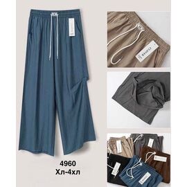 Фотография Штаны женские 4960 brown р.XL-4XL "WELL" недорого оптом от прямого поставщика