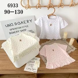 Фотография Футболка детская на девочку 6933 l.beige р.1-5 "Фунтик" недорого оптом от прямого поставщика