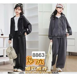 Костюм дитячий спортивний на дівчинку 8863 black р.6-12 "Фунтик" недорого оптом від прямого постачальника