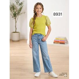 Фотография Футболка детская на девочку 8931 l.green р.8-12 "Фунтик" недорого оптом от прямого поставщика