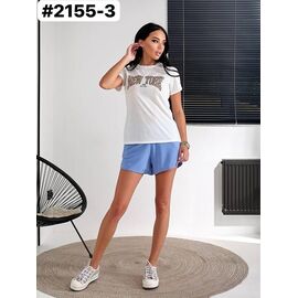 Фотография Шорты женские 2122-3 l.blue р.42-52 "ZLATA" недорого оптом от прямого поставщика