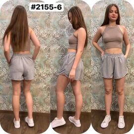 Фотография Шорты женские 2122-6 grey р.42-52 "ZLATA" недорого оптом от прямого поставщика