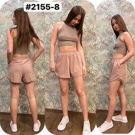 Фотография Шорты женские 2122-8 beige р.42-52 "ZLATA" недорого оптом от прямого поставщика